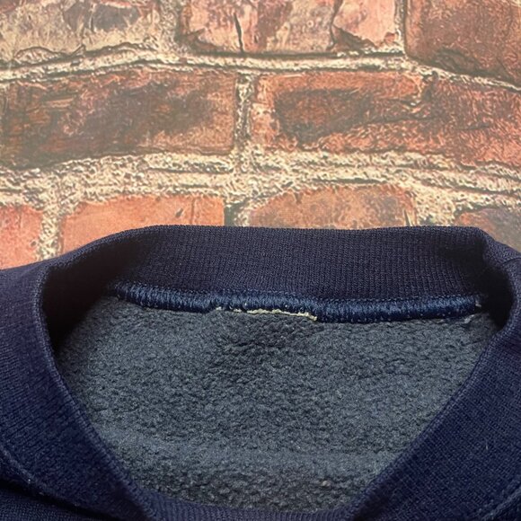 VINTAGE University Of Nottingham embroidered College Sweater Crewneck 90s - Picture 3 of 5